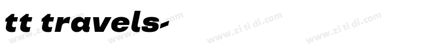 tt travels字体转换
